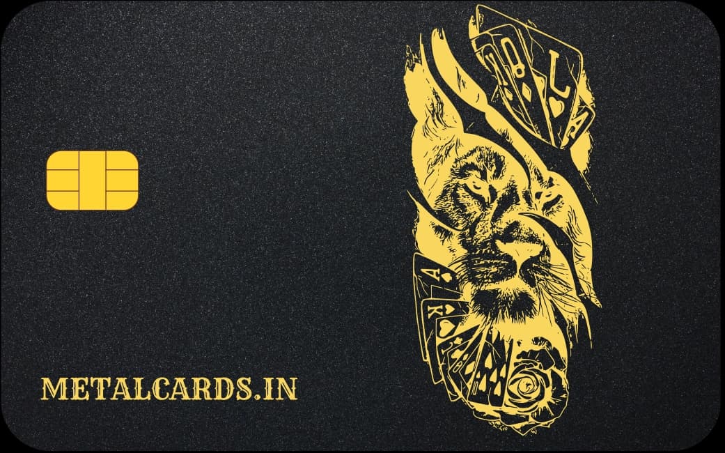 lion playing cards
